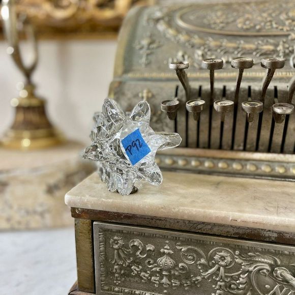 Vintage Clear Art Glass Christmas Tree Pine Tree Decoration Decor MCM Style P92 - Picture 5 of 5